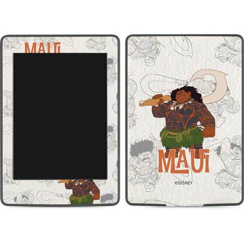 Disney Princess Moana Maui Pattern Amazon Kindle Skin